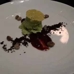 Dessert time! Arugula ice cream