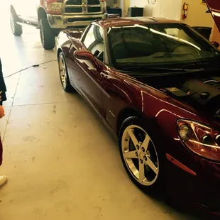 Wash, tires, rims, rim wheels polymer wax applied and finished with the windows