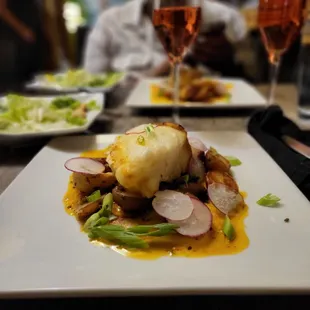 The sea bass was really good