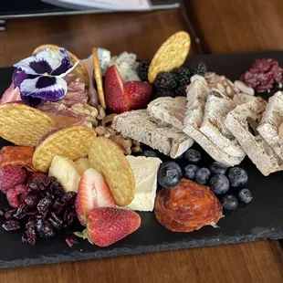 Charcuterie boards are perfect every time with a huge selection of cheeses to choose from.