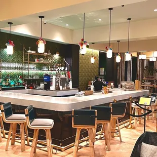 The bar area