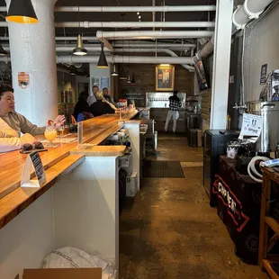 a man sitting at the bar