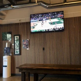 They play MIlwaukee games here!! Woo-hoo!!