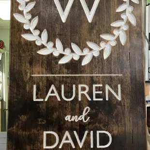 Wedding signage