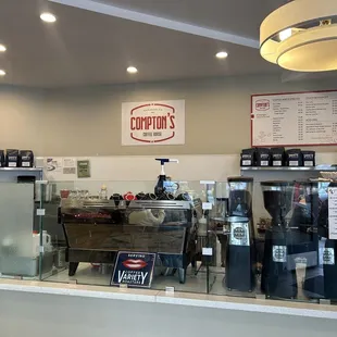 Menu &amp; barista area