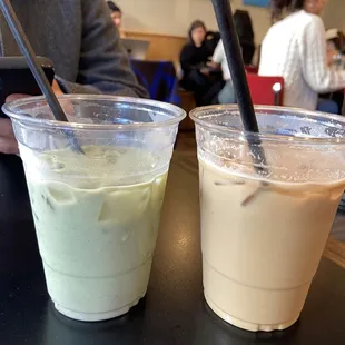 Iced Raspberry Matcha Latte