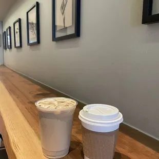 Ice latte + Drip Coffee