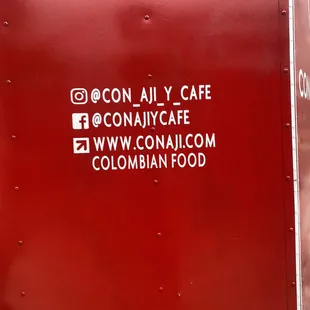 a red food truck