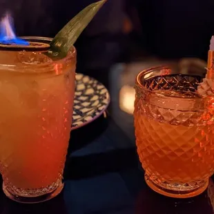 Our drinks: s Thermo and a Peanuts!Peanuts! Both were delicious!