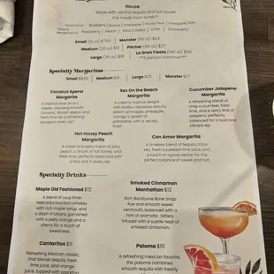Cocktail Menu
