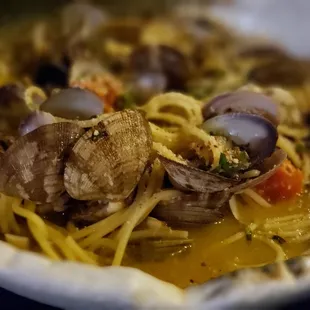 Spaghetti Clams - there were so many perfectly cooked clams in this very flavorful pasta dish!