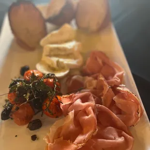 Speck and mozzarella