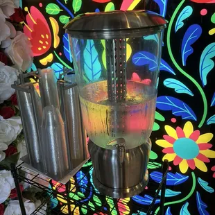 Water station -- nice touch