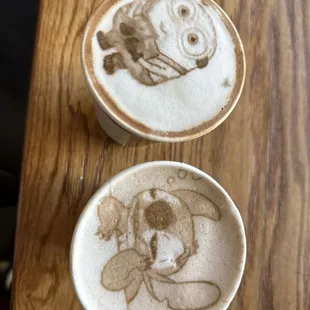 Mexican mocha and Mazapan latte
