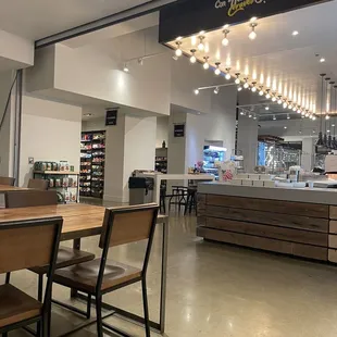 Counter area to pick up your order