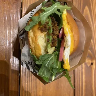 Chorizo egg sandwich