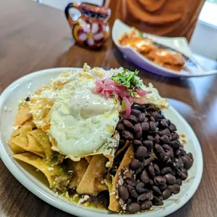 chilaquiles with Verde sauce