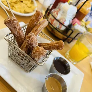 Muy ricos los churros hacía tiempo no los comía así