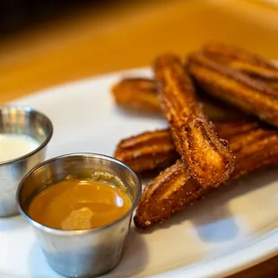 churros and dipping sauce