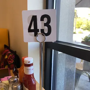 Number after you order