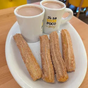 Churros and chocolate