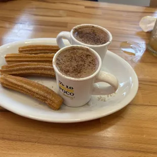 Churros &amp; Abuelita Hot Chocolate