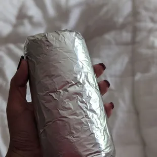 I had to go downstairs and re wrap this so I could actually eat it like a burrito