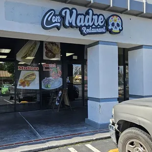 Front of restaurant.