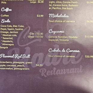 Menu.