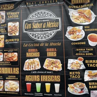 No prices anywhere - 5 Birria tacos cost around $28