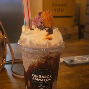 Oreo shake with churro