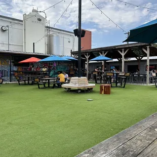 Celis brewery yard