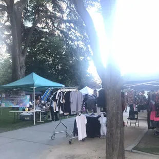 outside