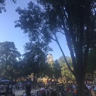 outside