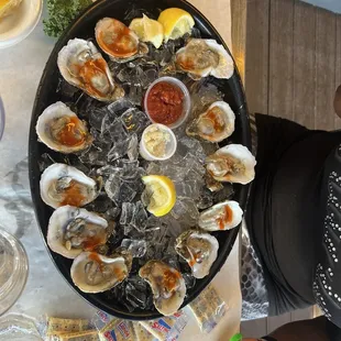 Raw oysters