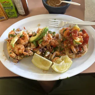 Tostadas De Camarones