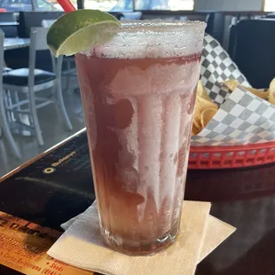 Black Raspberry margarita  $15.00