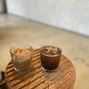 Concierge Cream and Iced Americano