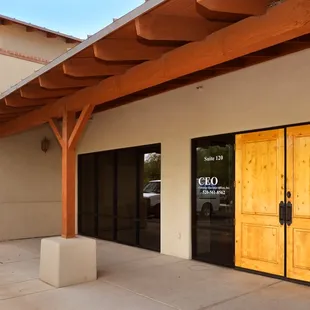 Front of building