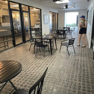 Door to coffee shop