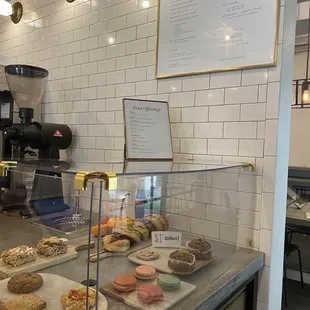 pastries and pastries on display