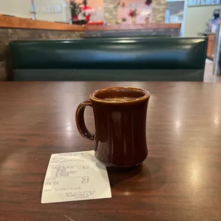 a cup of coffee on a table