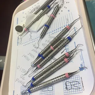 I'm always scared of these things, but they were really good with them. Time for scaling!