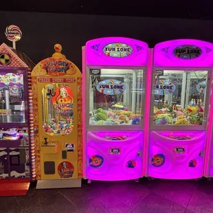 a row of arcade machines