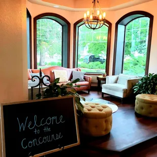 Lounge area at the entrance