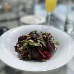 The coco salad w/ a mimosa