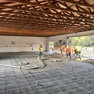 Start the concrete pouring in Niles ca