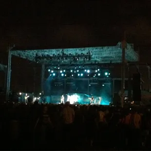 Big stage from the back