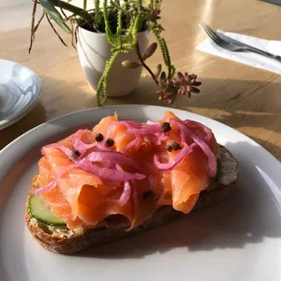 Fresh Lox Toast