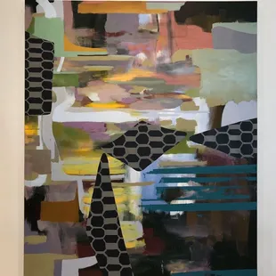 Ludwig Schwarz: Arrival, Departure, Arrival, 2017, oil on canvas, 72 x 60" (special exhibit at 214 Projects through 11/23/2019)